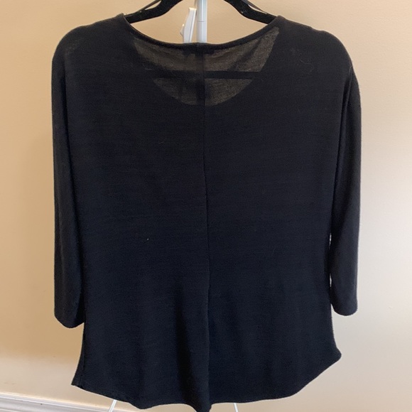 Dynamite Black Blouse with Gold Zipper - Picture 3 of 3